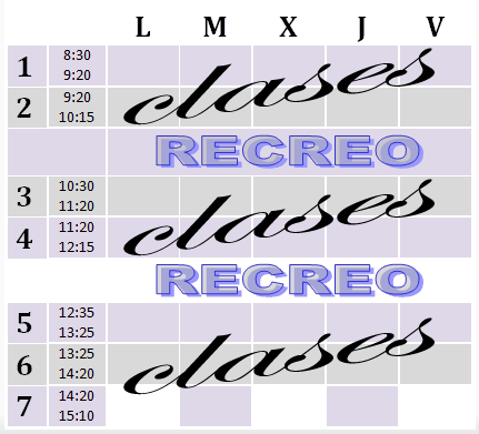 horario